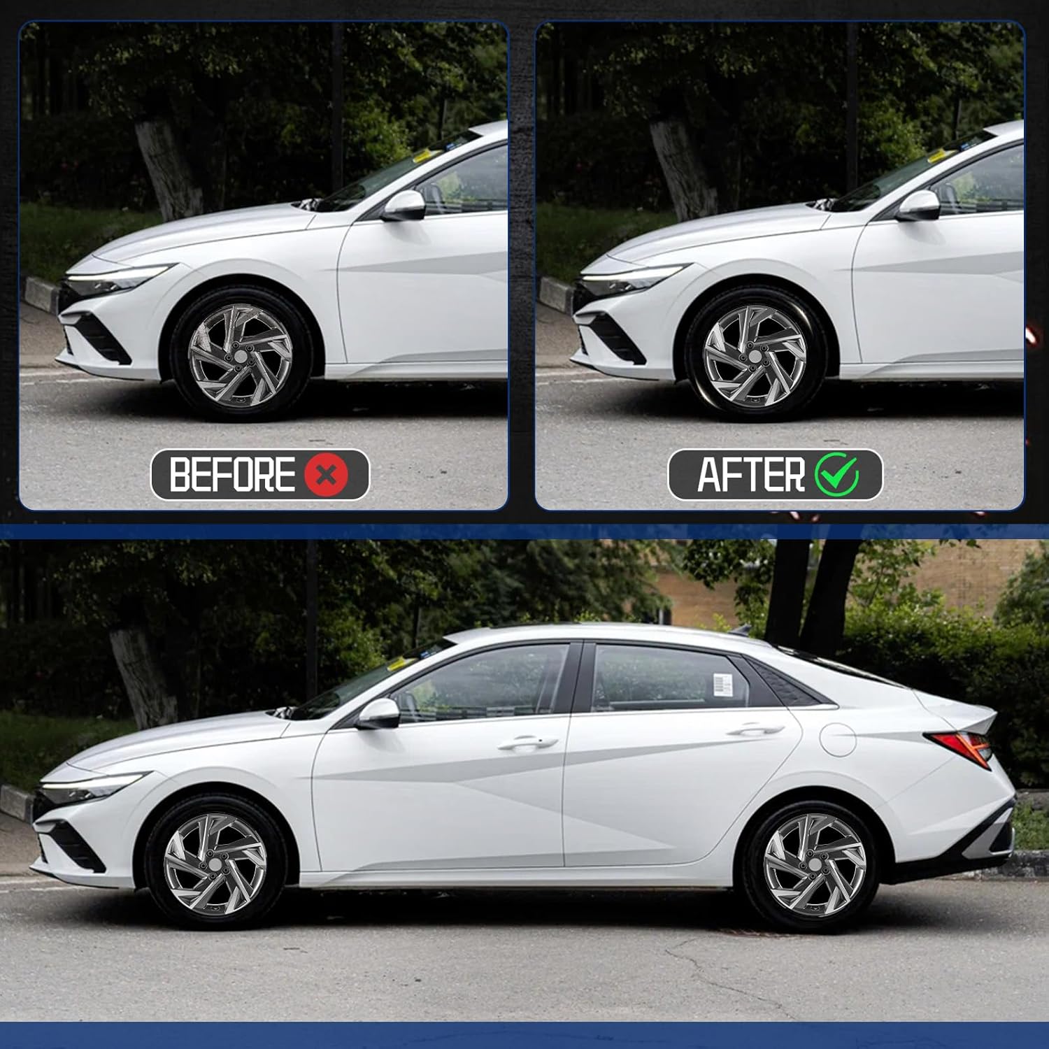 New Replacement Rim 17"x7" Silver Premium Aluminum Alloy Wheel Rims Fit for Hyundai Elantra 2024 2025, Direct Fit and OE Stock Specs 17x7 inch Rim