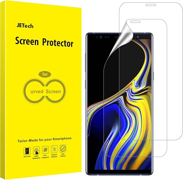 JETech Screen Protector for Samsung Galaxy Note 9, TPU Ultra HD Film, Case Friendly, 2-Pack