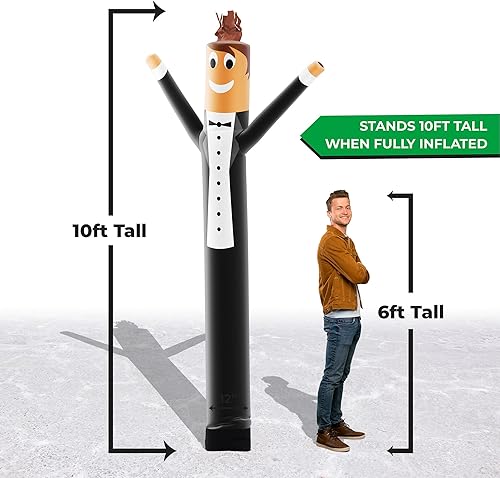 Miniatura 13 de LookOurWay Air Dancers Inflatable Tube Man Attachment - Wacky Waving Inflatable Dancing Tube Guy for Business Promotion - Blower Not Included