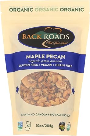 Back Roads, Granola Maple Pecan Organic, 10 Ounce