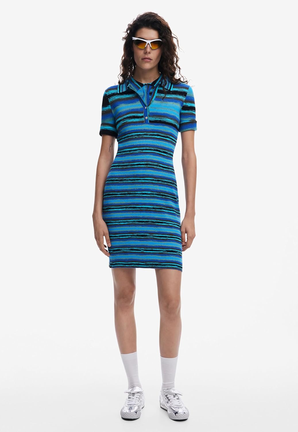Desigual Women's Polo-Style Knit Dress
