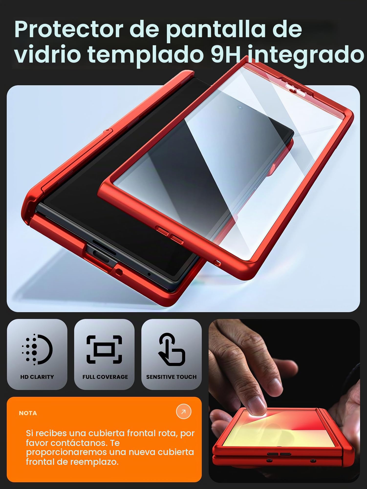 i-Blason Funda para Samsung Galaxy ZFold 7 [Cosmo] con Soporte MagSafe y Soporte para Bolígrafo S [Protector de Pantalla de Vidrio Templado Integrado] Magnética Case (Rojo)
