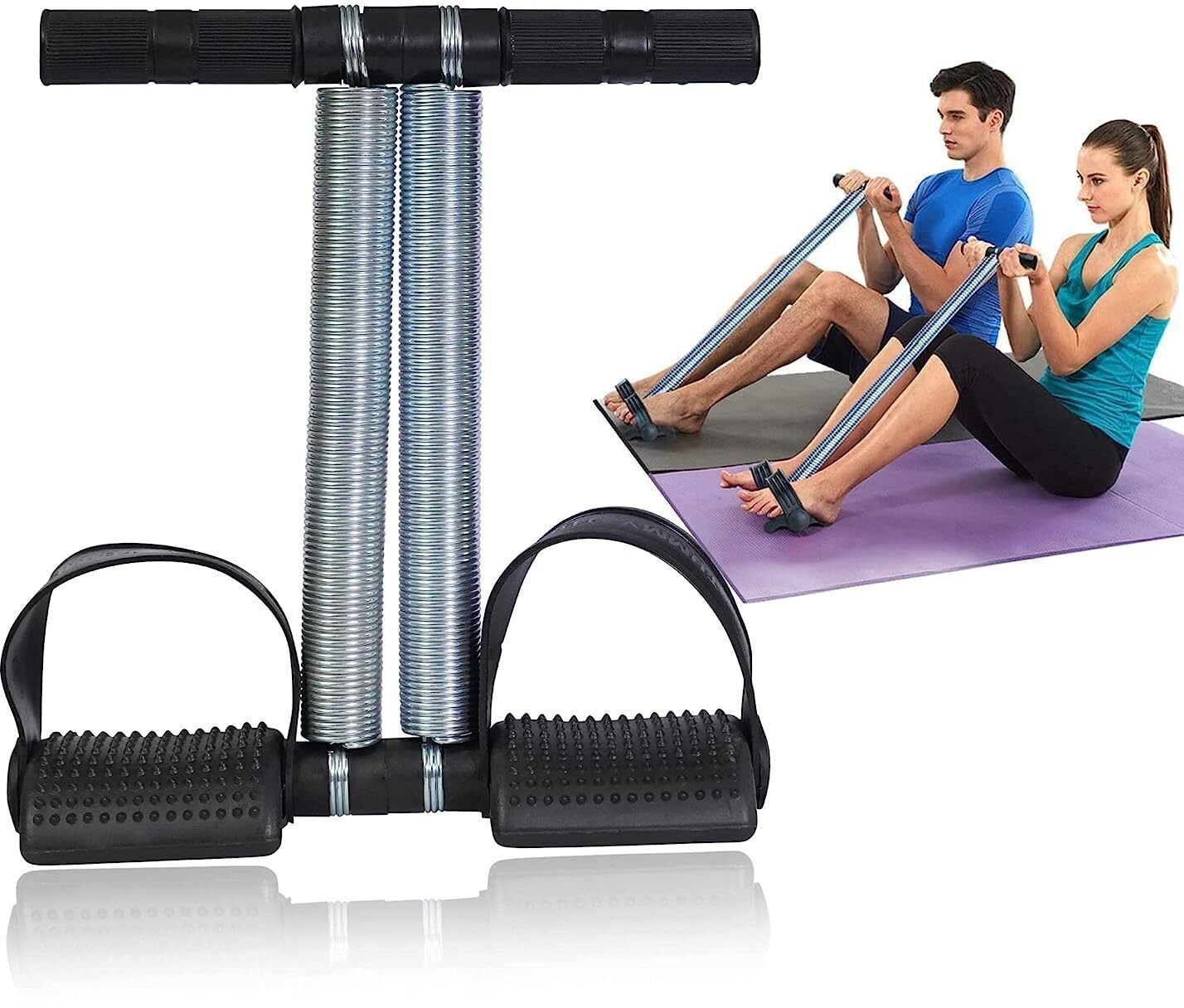 Owlix Double Spring Tummy Trimmer & Ab Exerciser Ab Exerciser (Multicolor)-picture-21