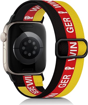 Fußball WM 2026 Flagge Armand Kompatibel mit Apple Watch Armband 49mm 46mm 45mm 44mm 42mm für Männer, Elastische Verstellbares Nylon Armband füriWatch Series 11 10 9 8 7 6 5 4 3 2 1 SE Ultra 3 2