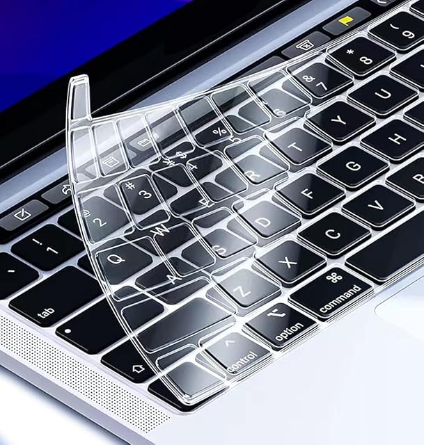 Keyboard Cover Compatible for 2020-2022 Macbook Pro 13 M1/M2 A2338 A2289 A2251 A2141, EU Layout, Ultra-Thin Laptop Keyboard Protector