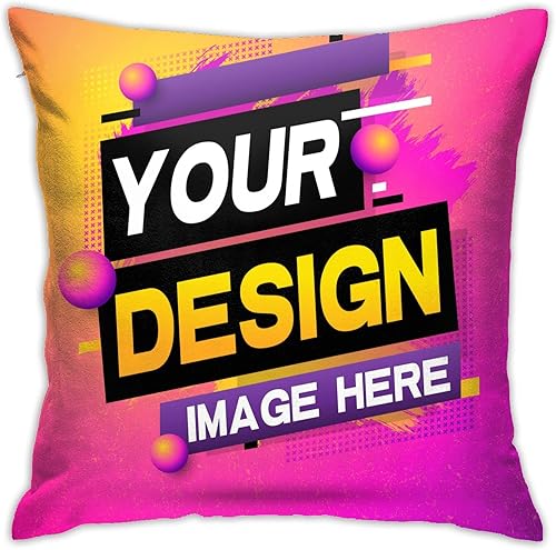 GYETPONG Funda de almohada personalizada con amor, foto de pareja o texto para exterioresinteriores, funda de almohada de diseño personalizado,