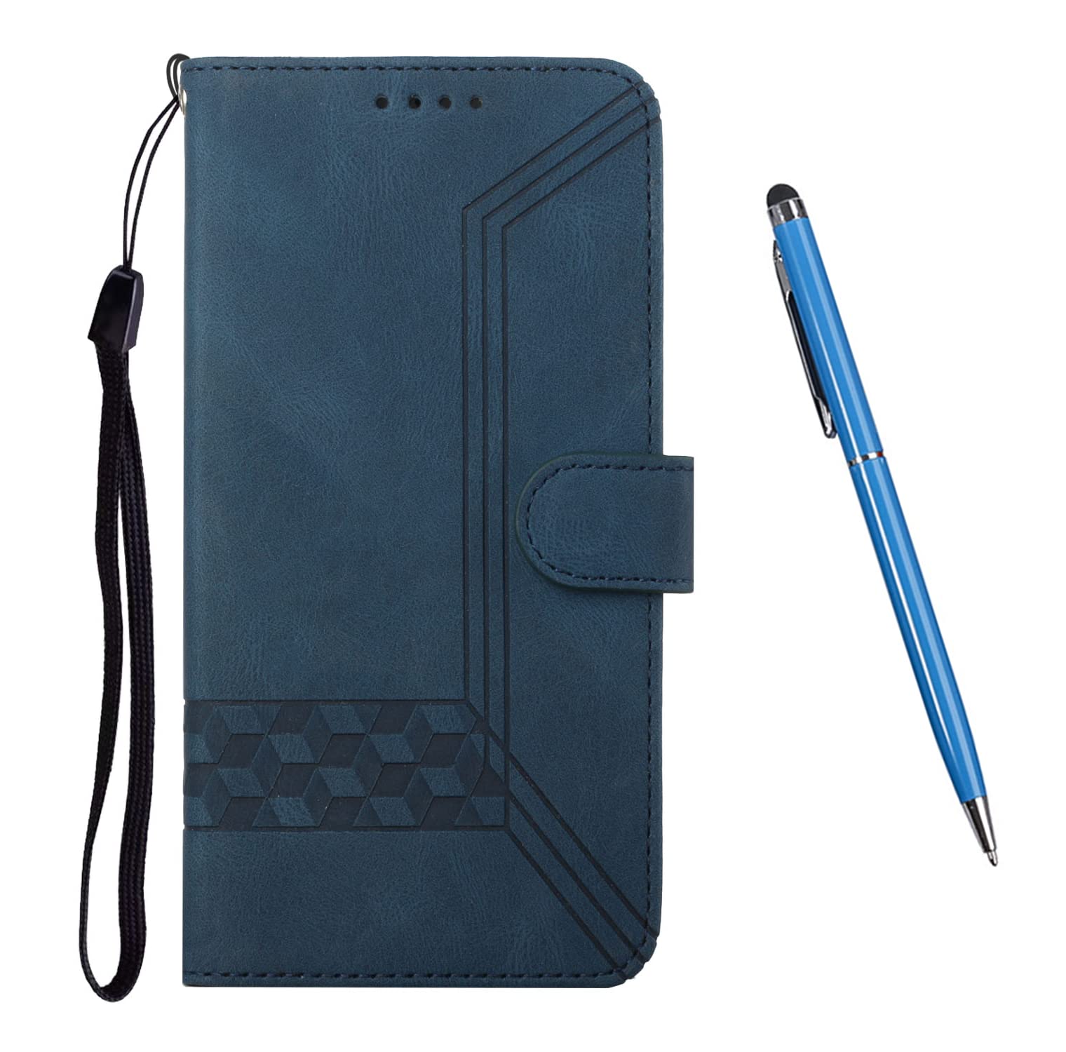 VQWQ Cover per Huawei P30 Pro, Custodia Portafoglio in Pelle PU Cuore Slot per Schede Libro Supporto Antiurto Tracolla Regolabile Braccialetto Cavalletto Case Wallet per Maschio Donna -[WD]-Violet