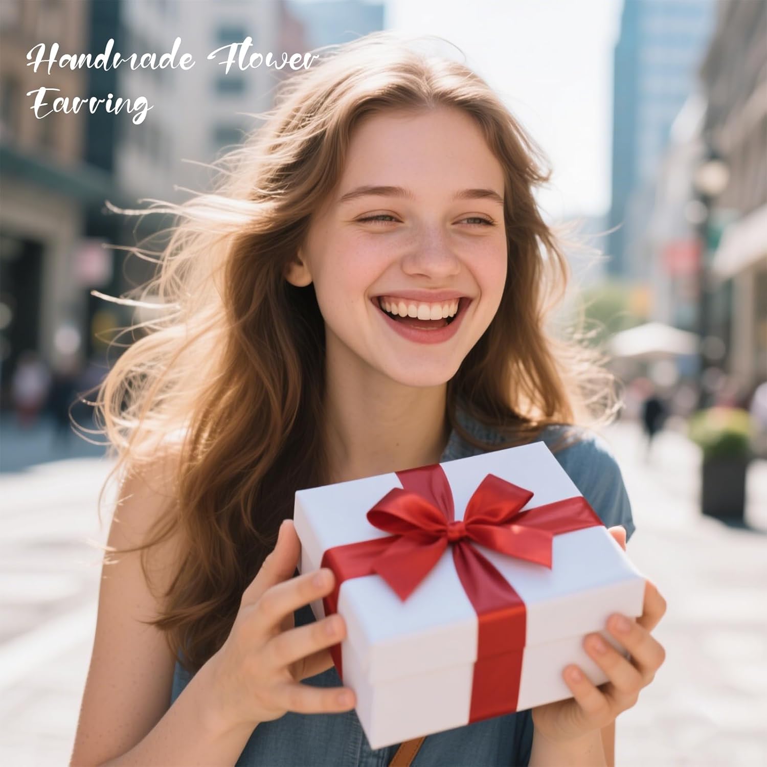 14K Gold Iris Flower Stud Earrings with Realistic Petals and Rhinestone White Crystal Enamel Design, 11mm x 20mm, Lightweight 2.4g, Comfortable Elegant Floral Brooch Jewelry for Women - Image 5