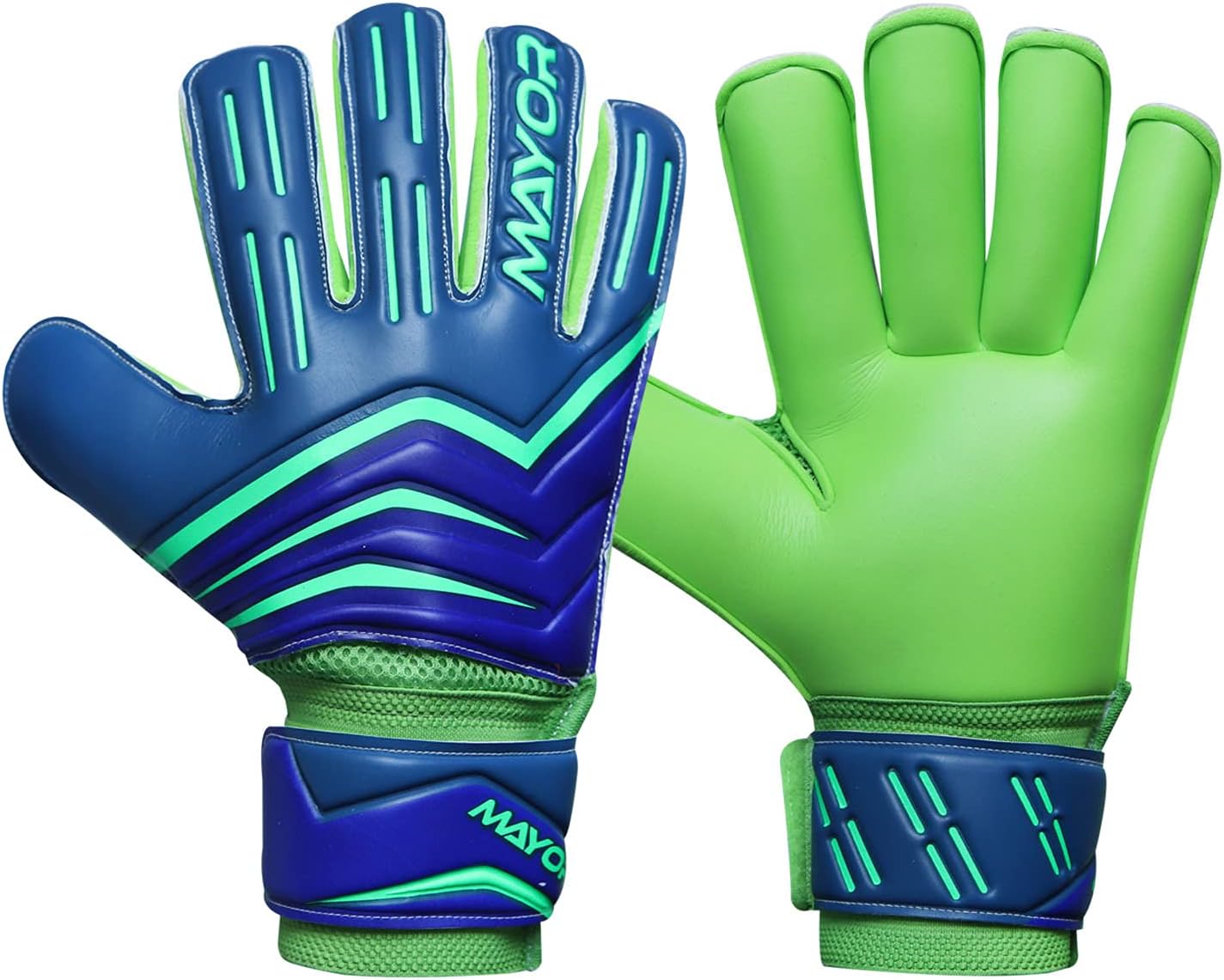 Mayor Jade Goalkeeper Edition Gloves with Microbe-Guard (Sizes 6-11, 8 Styles, Lvl 4+) with Pro Finger Saves | 4mm Giga | Best Grip & Protection | Men, Women, Adults, Youth Visit The Mayor Store