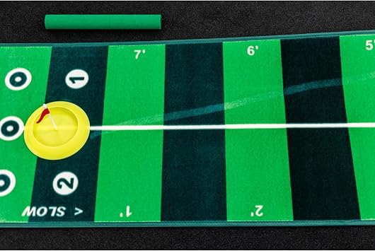 Longridge 4 Speed Track Golf Putting Mat Green