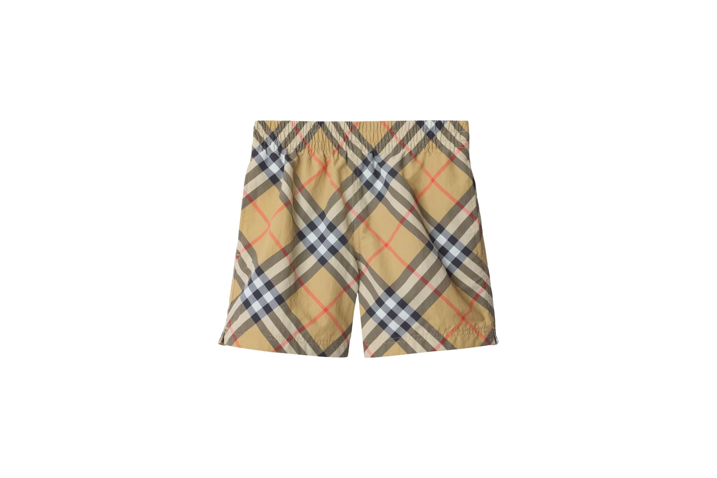 Burberry Kids Atticus Check Swim Shorts (Toddler/Little Kid/Big Kid)