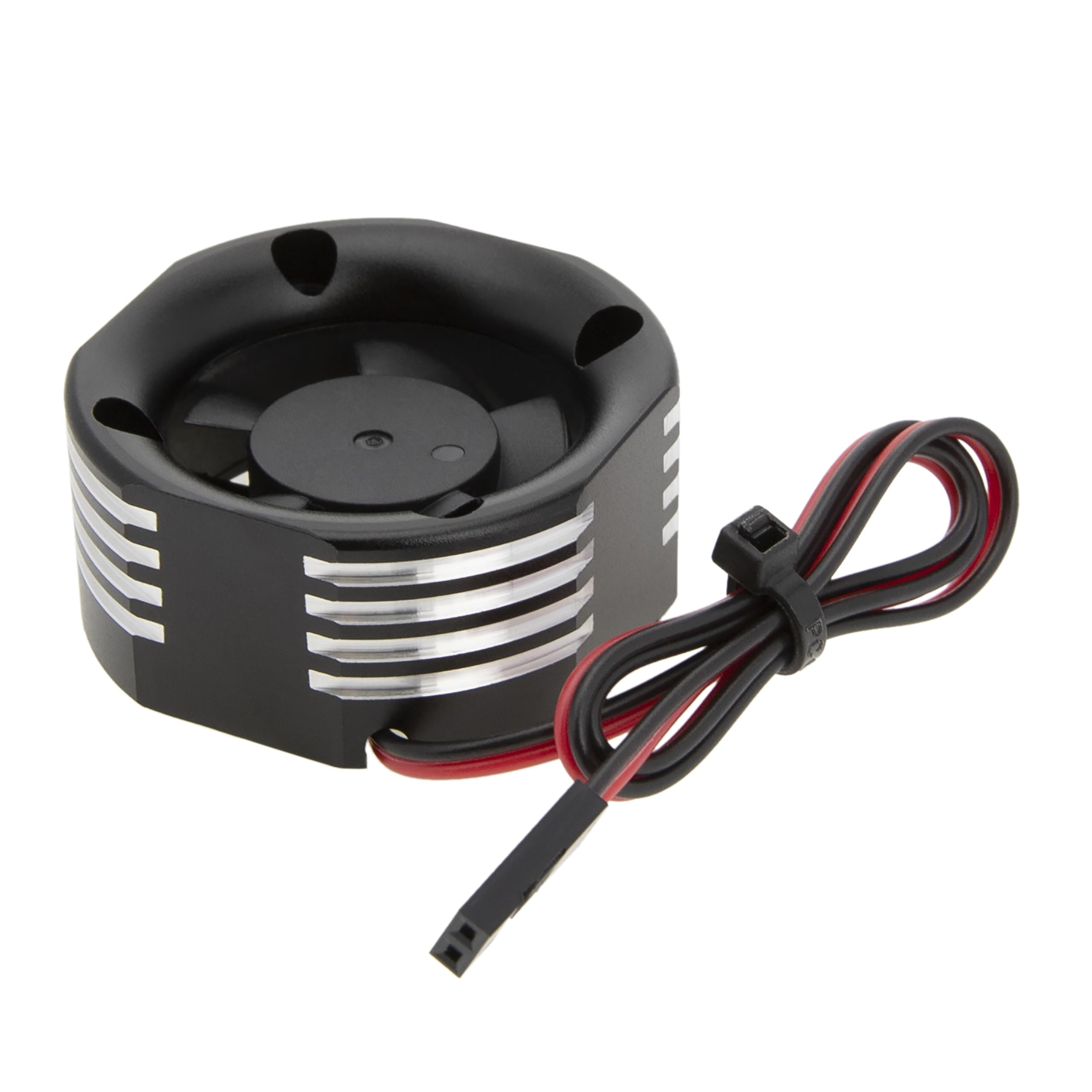 DKKY RC Motor Cooling Fan Heatsink 30mm 25000RPM for Arrma Axial Traxxas 1/6 1/8 1/10 RC Models 3010 Motor (Black, 30mm)
