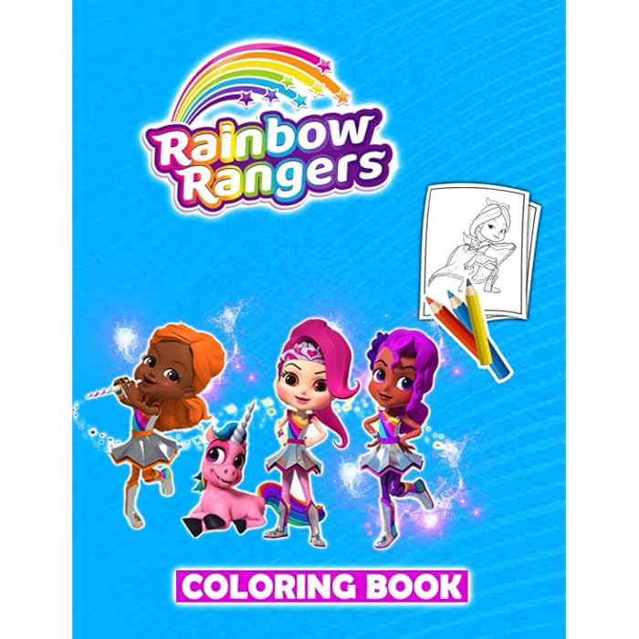 Buy Rainbow Rangers Coloring Book: Rainbow Rangers Coloring Pages For