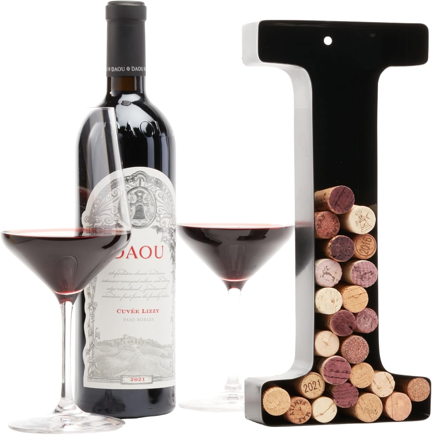Wine Cork Holder (AZ) (Letter I) Decorative Wine