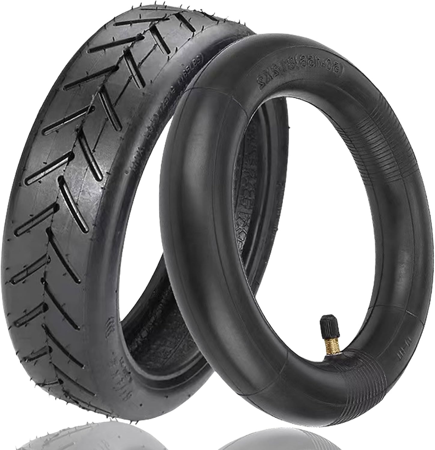 8.5 Inch Scooter Tire, 50/75-6.1 Inner Tube Tire for Gotrax GXL V2 XR Apex XL Rival Hiboy S2 Hover 1 iScooter Electric Scooter Replacement Wheels, 8.5 '' 8 1/2x2 Front Rear Pneumatic Tyre black inner and ourter tire 1 set