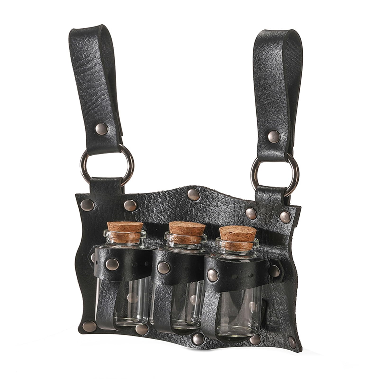 Mittelalter Trankhalter Mit 3 Korkflaschen - Cosplay Zubehör Renaissance