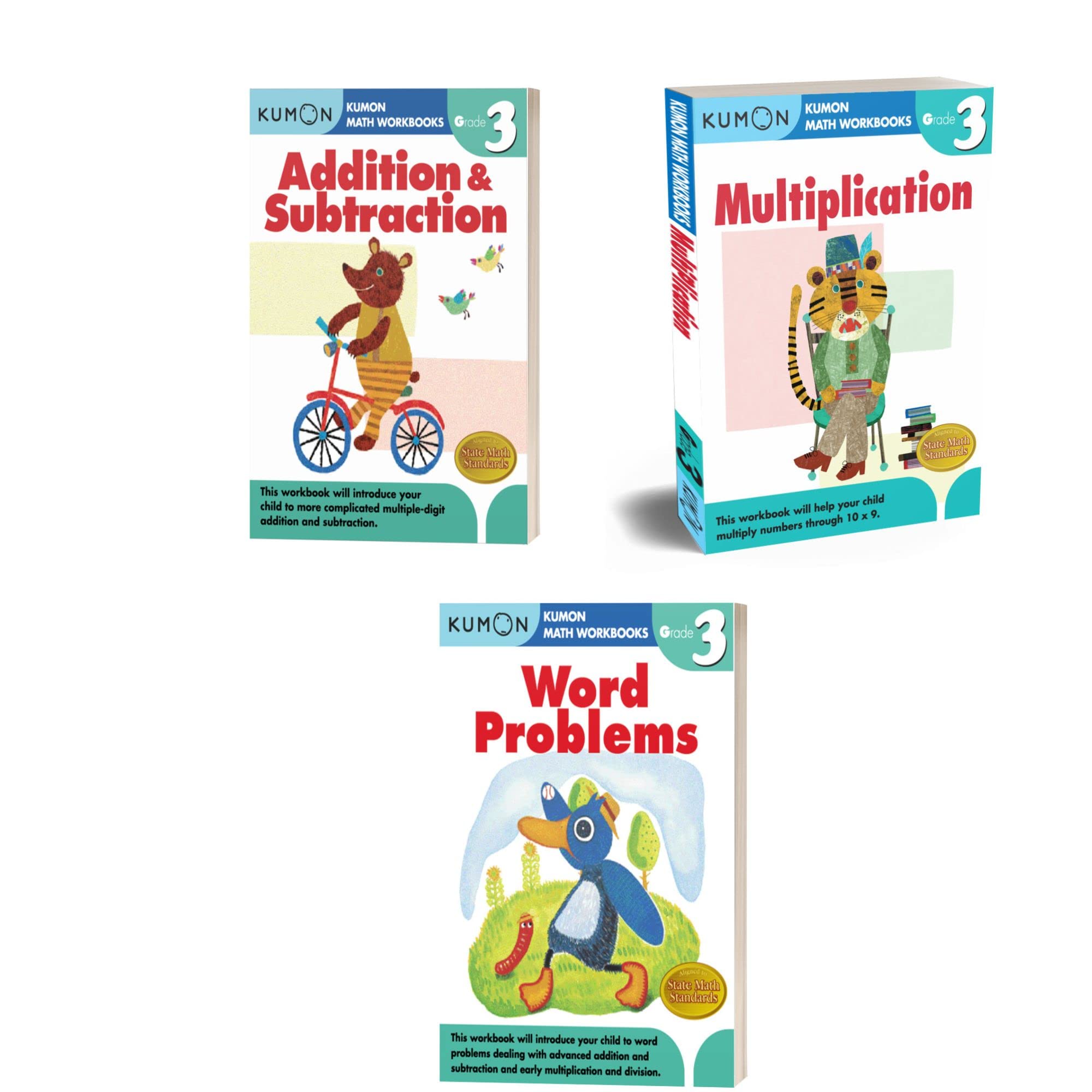 Kumon Grade 3 Workbooks Set 3 Workbooks