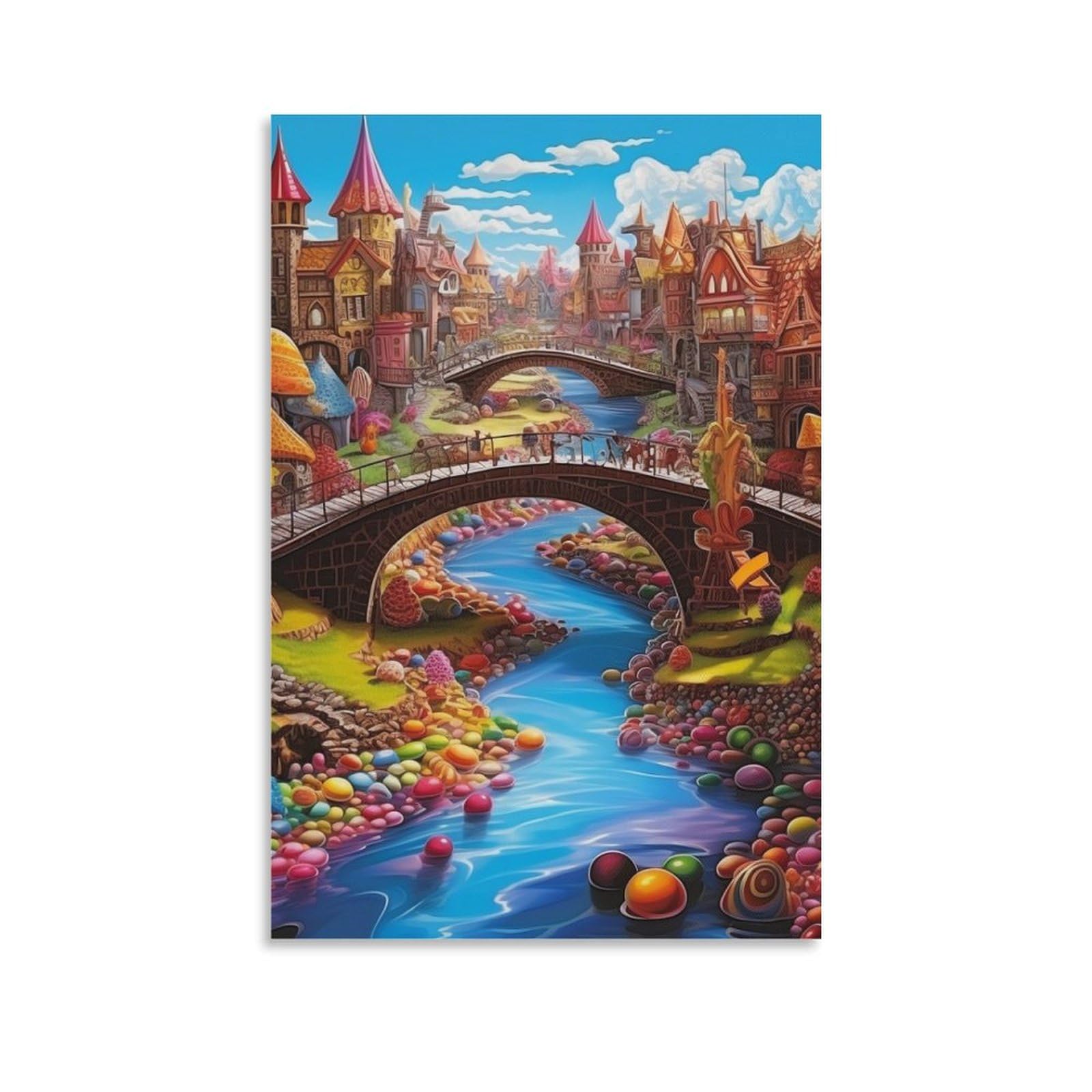 Toile premium decoration murale paradis au format elegant 50x75cm