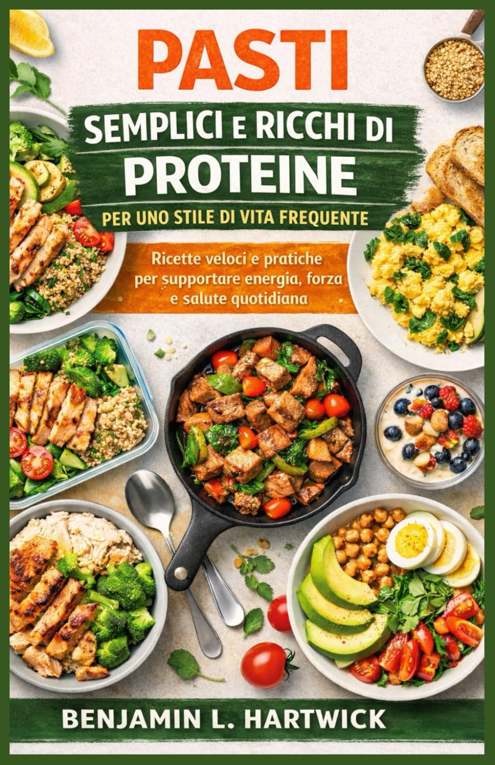 PASTI SEMPLICI E RICCHI DI PROTEINE PER UNO STILE DI VITA FREQUENTE: Ricette veloci e pratiche per supportare energia, forza e salute quotidiana (La ... di cucina" di Benjamin L. Hartwick)