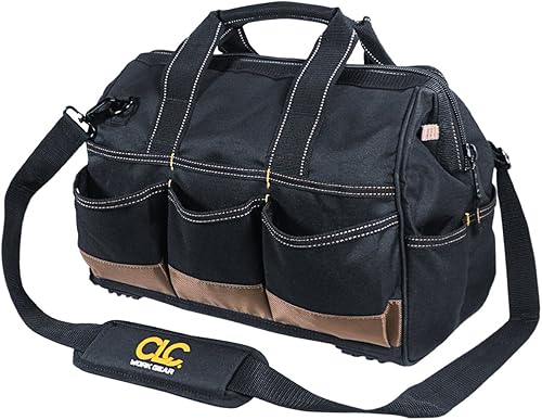 Miniatura 6 de CLC Custom Leathercraft 1535 - Bolsa de mano con bandeja superior de plástico, 18 pulgadas, 37 bolsillos
