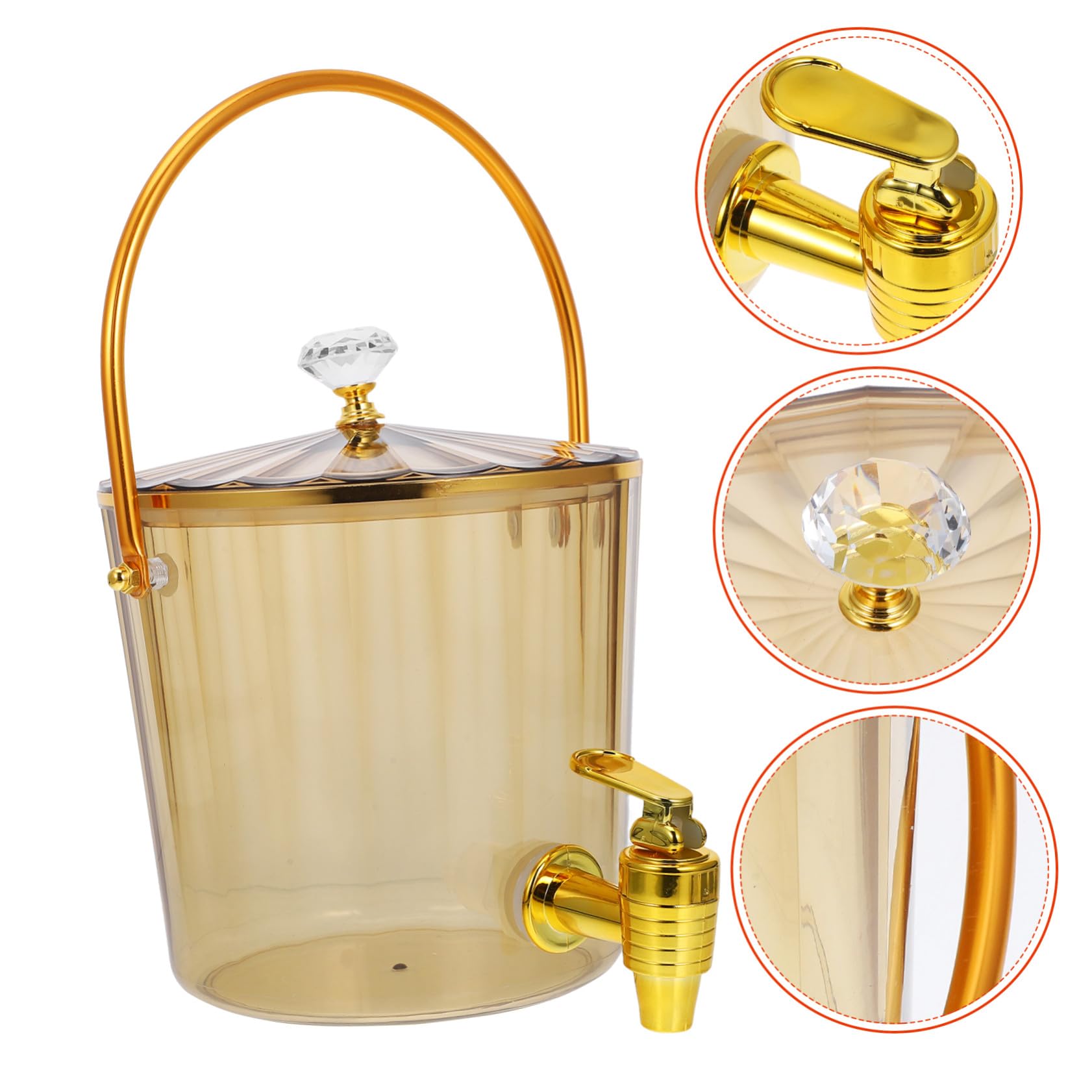 Getränkespender 2200ml Kunststoff mit Hahn und Deckel für Restaurant