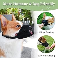 Vista 5 de Mayerzon Bozal para perro, bozal de malla suave para cachorros, para perros pequeños, medianos y grandes, chihuahua, caniches, beagle, perro