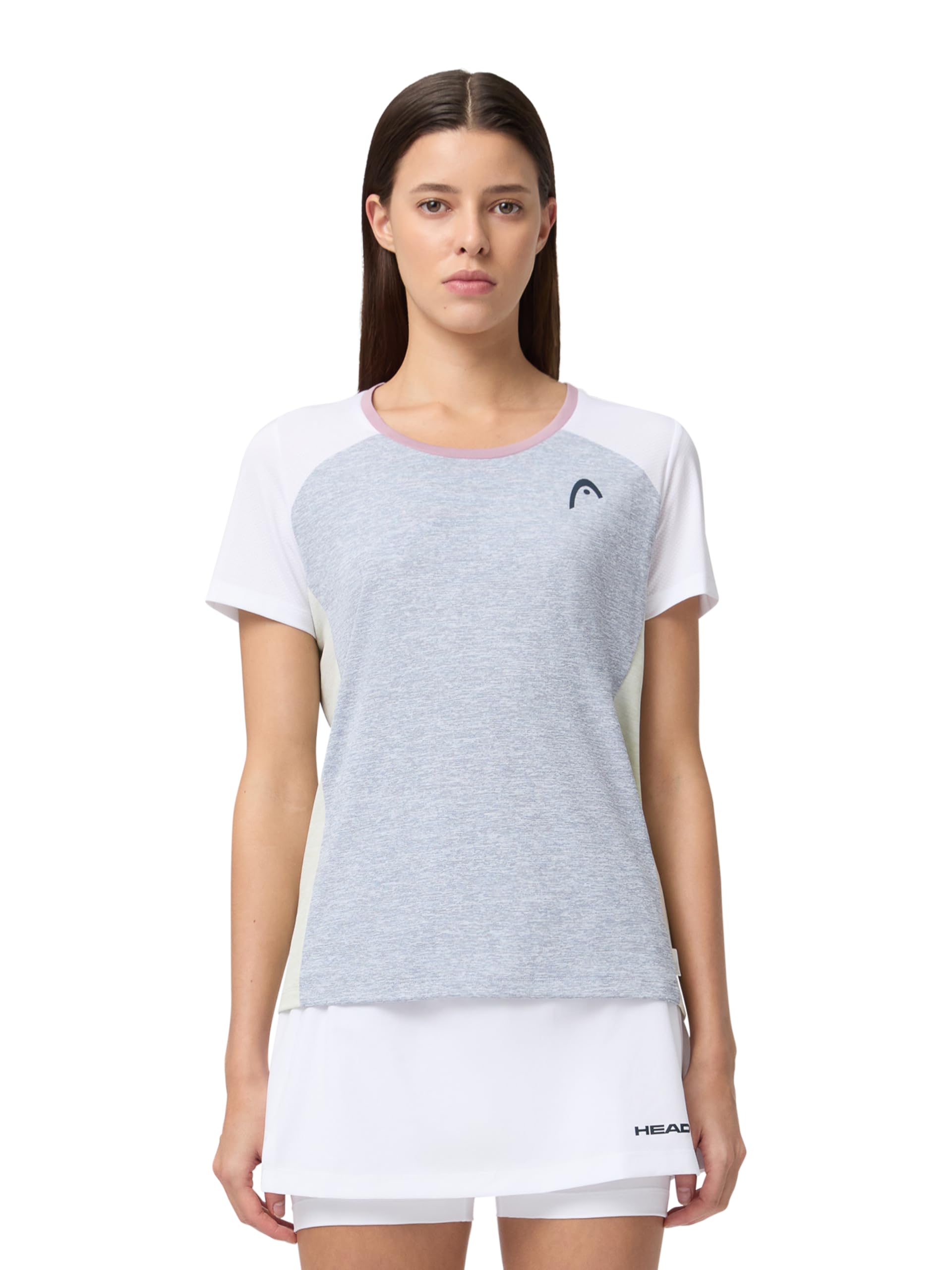 Women’s Play Tech T-Shirt – Sporty Performance Tennis Top with Breathable Mesh Panels