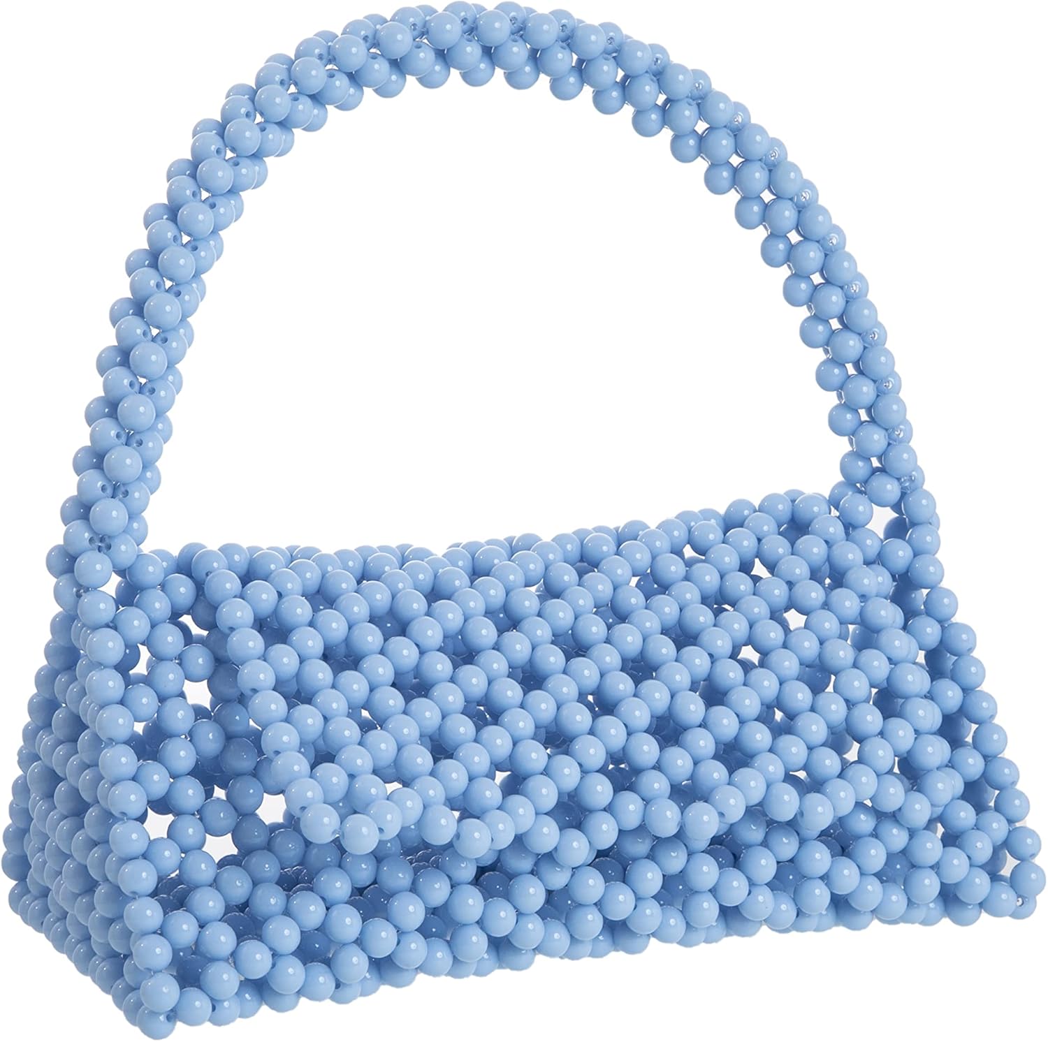 YUSHINY Candy Color Acrylic Beaded Hollow Handbag Evening Clutch Triangle Bags for Wedding Party | Acrylic, Beaded, Hollow, for Wedding Party - Image 2