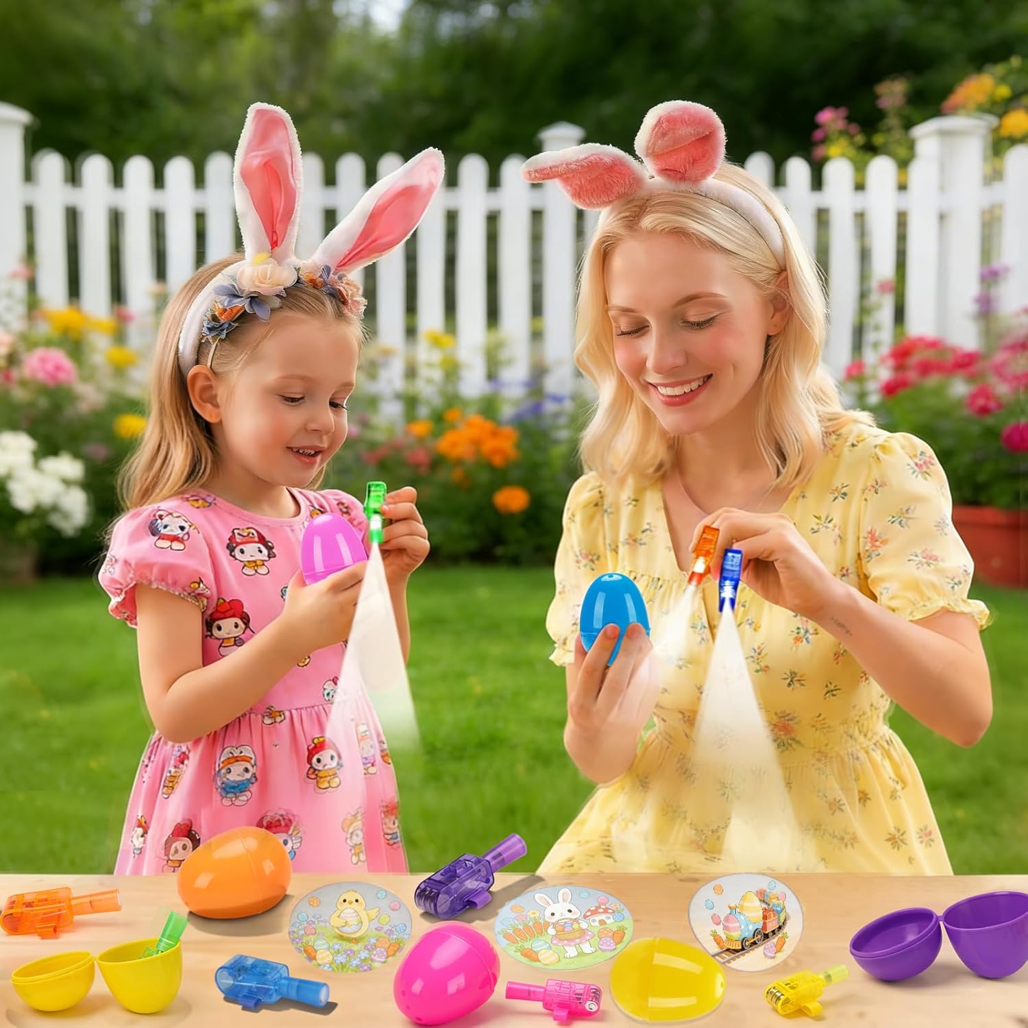Budbof 24 Pack Easter Eggs Fillers