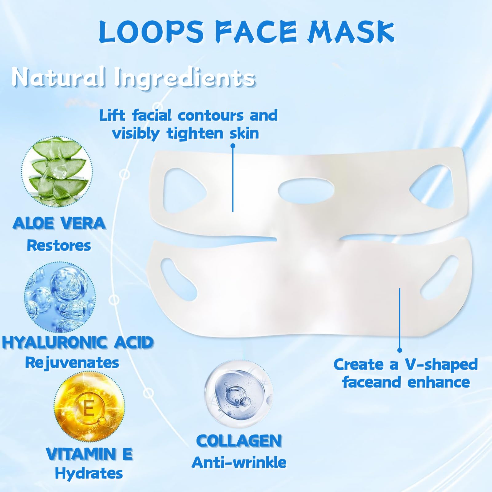 3Pcs Chinology Double Chin Lifting Mask - Image 2