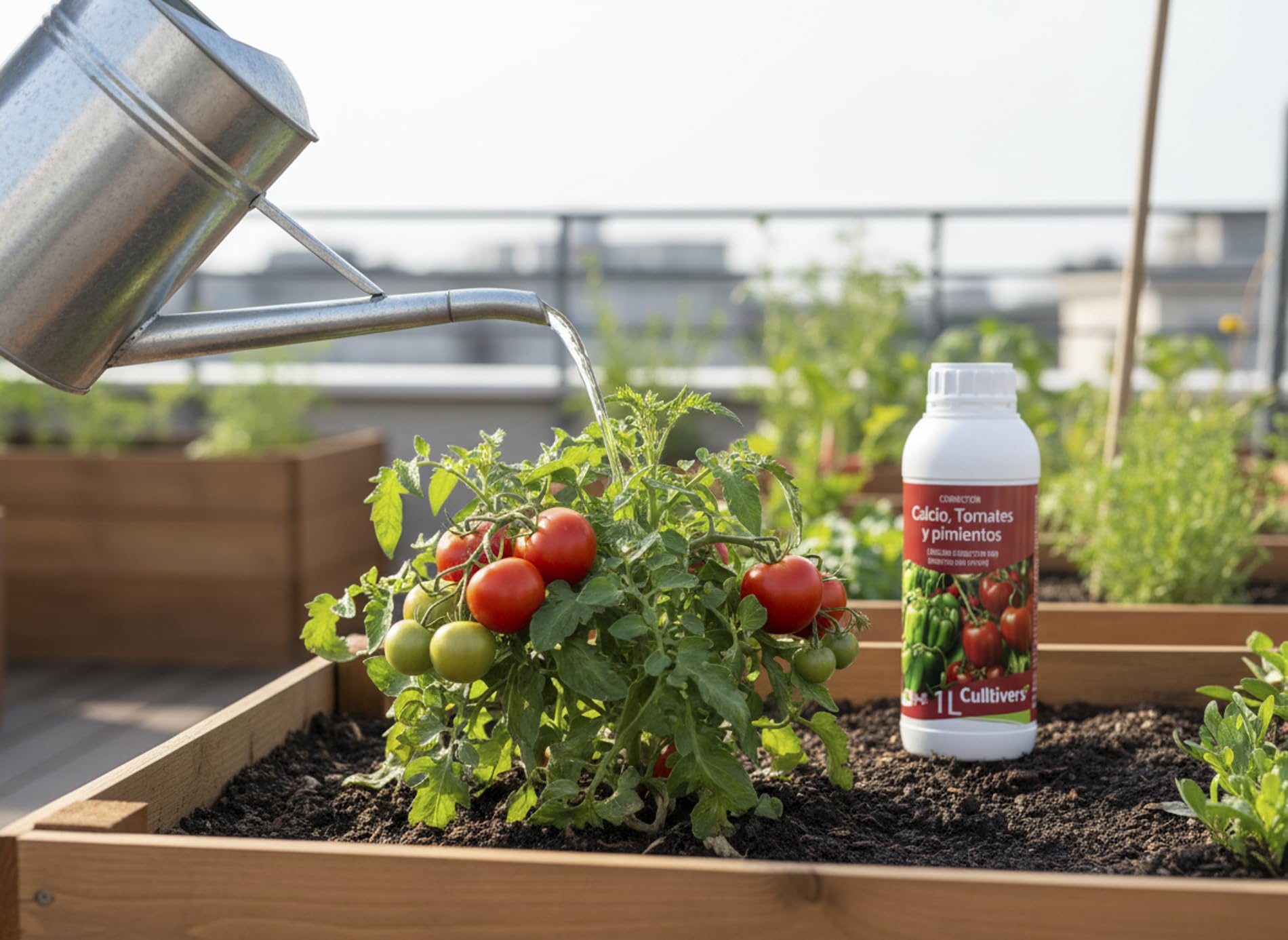 Flssiger Calciumdnger fr Tomaten und Paprika 1 L | Flssigdnger mit  Calcium fr Gemseanbau, Gartenbau und Garten, regelmige Anwendung im  Beet, Garten und Topf : Amazon.de: Garten
