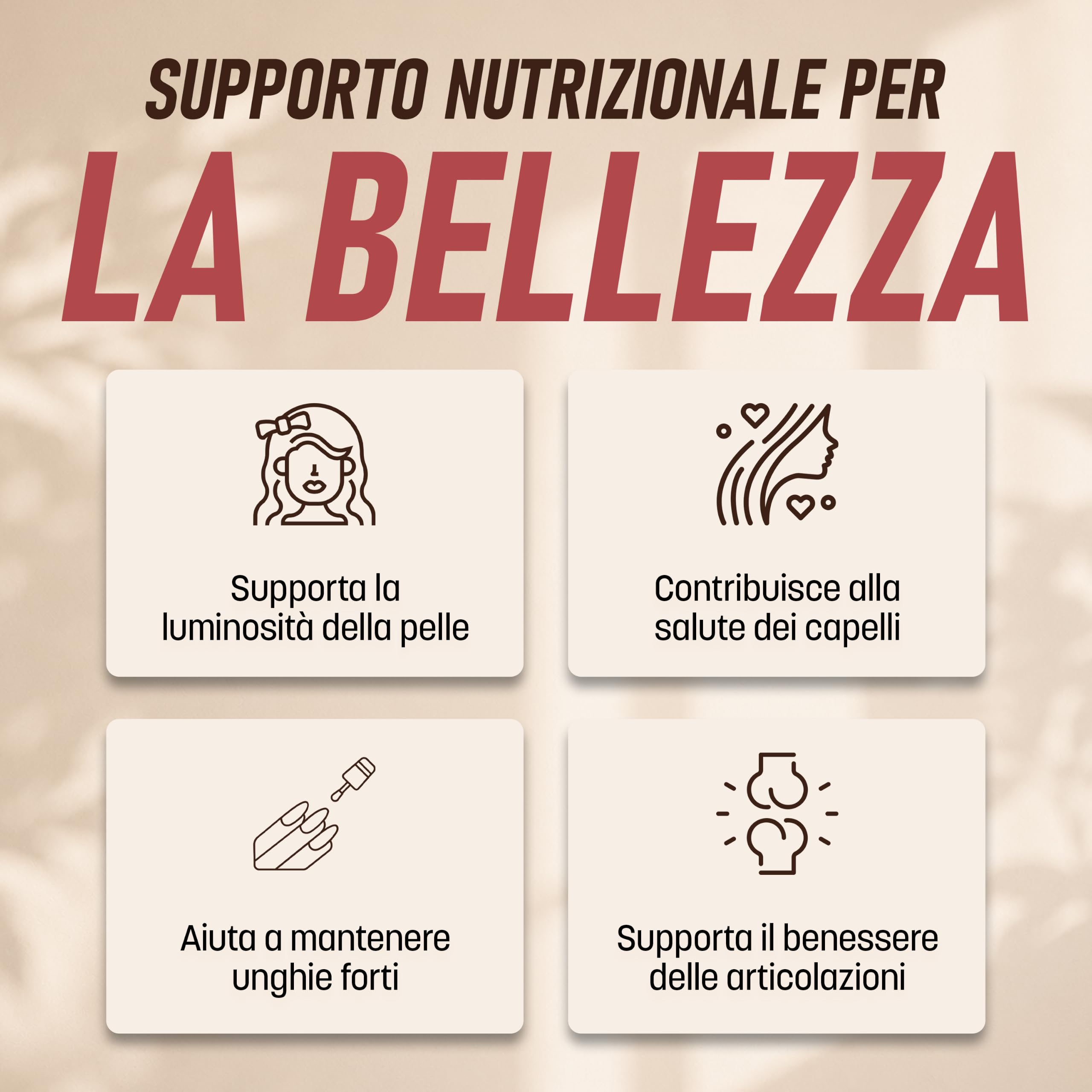 Cacao Beauty – Collagene in Polvere al Cioccolato Peruviano – Collagene Idrolizzato con Acido Ialuronico – Collagene per la Pelle del Viso, Capelli e Unghie – Senza Zucchero