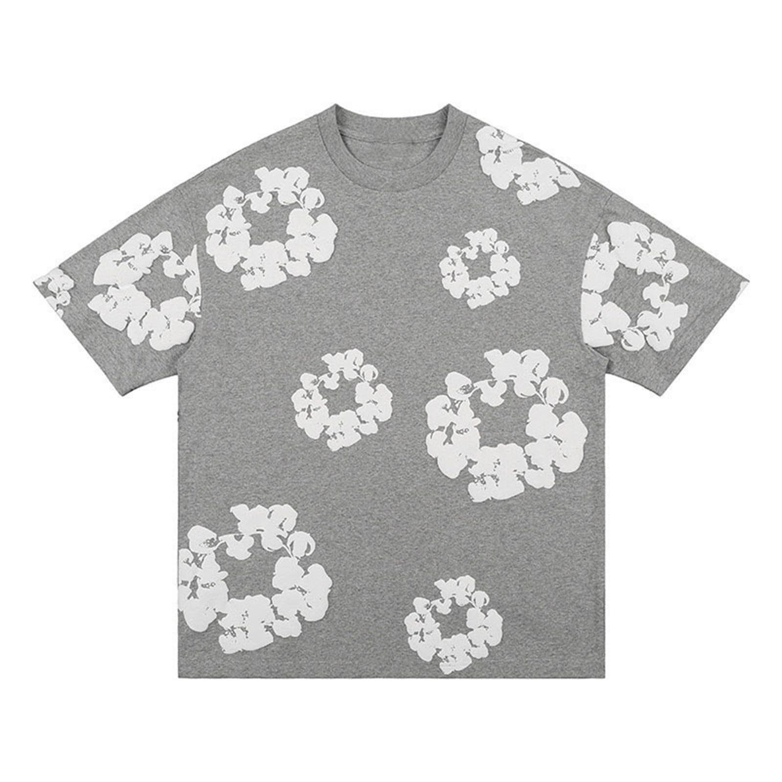 Short Homme d'Été, Léger Imprimé Fleuri avec Poches, Style Y2K Hip Hop Streetwear, Idéal pour Plage, Sport et Loisir