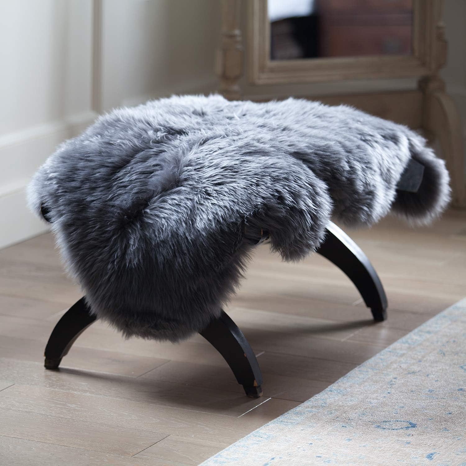 Genuine Australian Sheepskin Rug Grey Sheep Skin Rugs Single Pelt