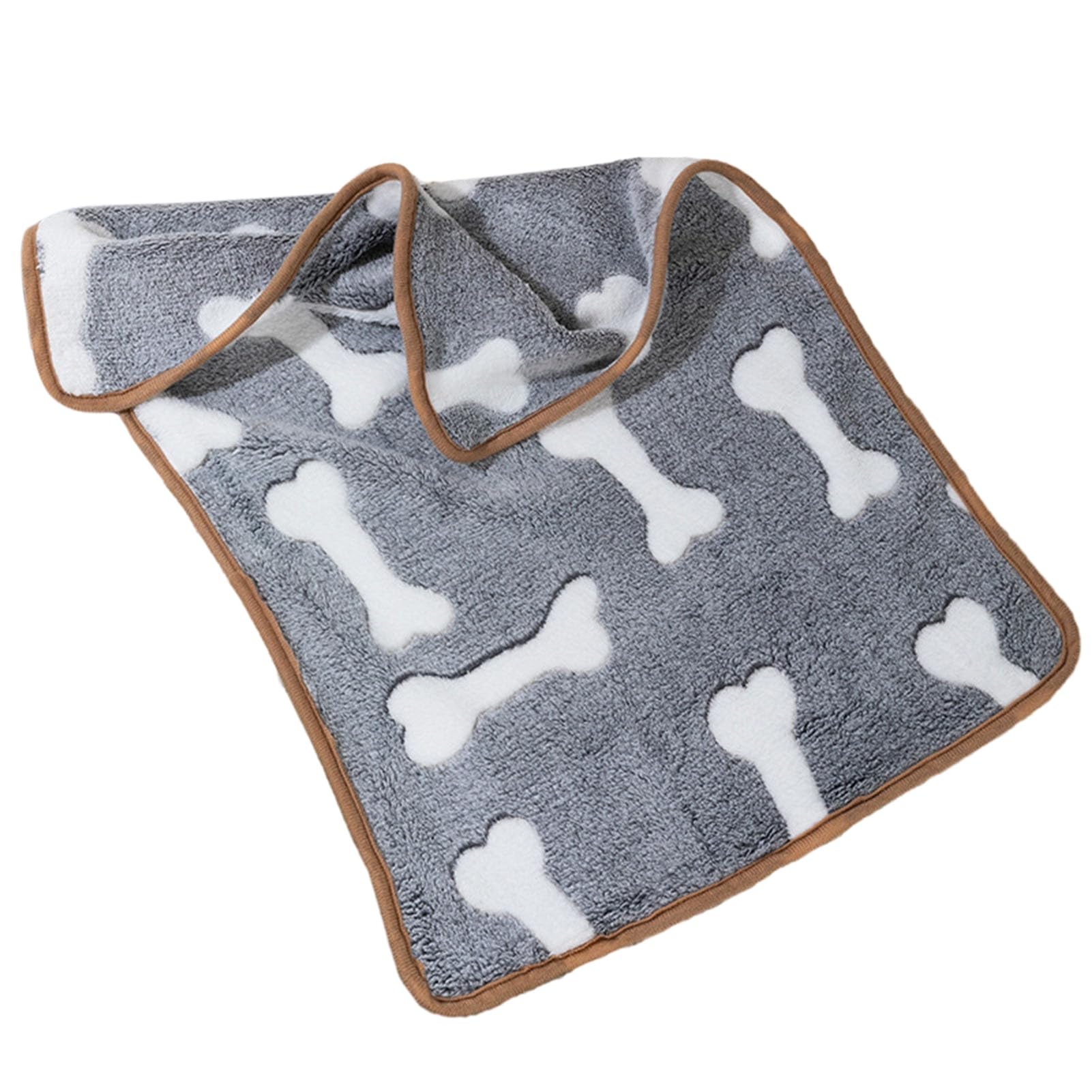 Ulafbwur Light Grey Pet Supplies Pet Dog Blanket Soft Fluffy Fleece Sleep Mat Bright Color Washable Non-Fading Winter Warm Puppy Kitten Blanket Pet Blanket