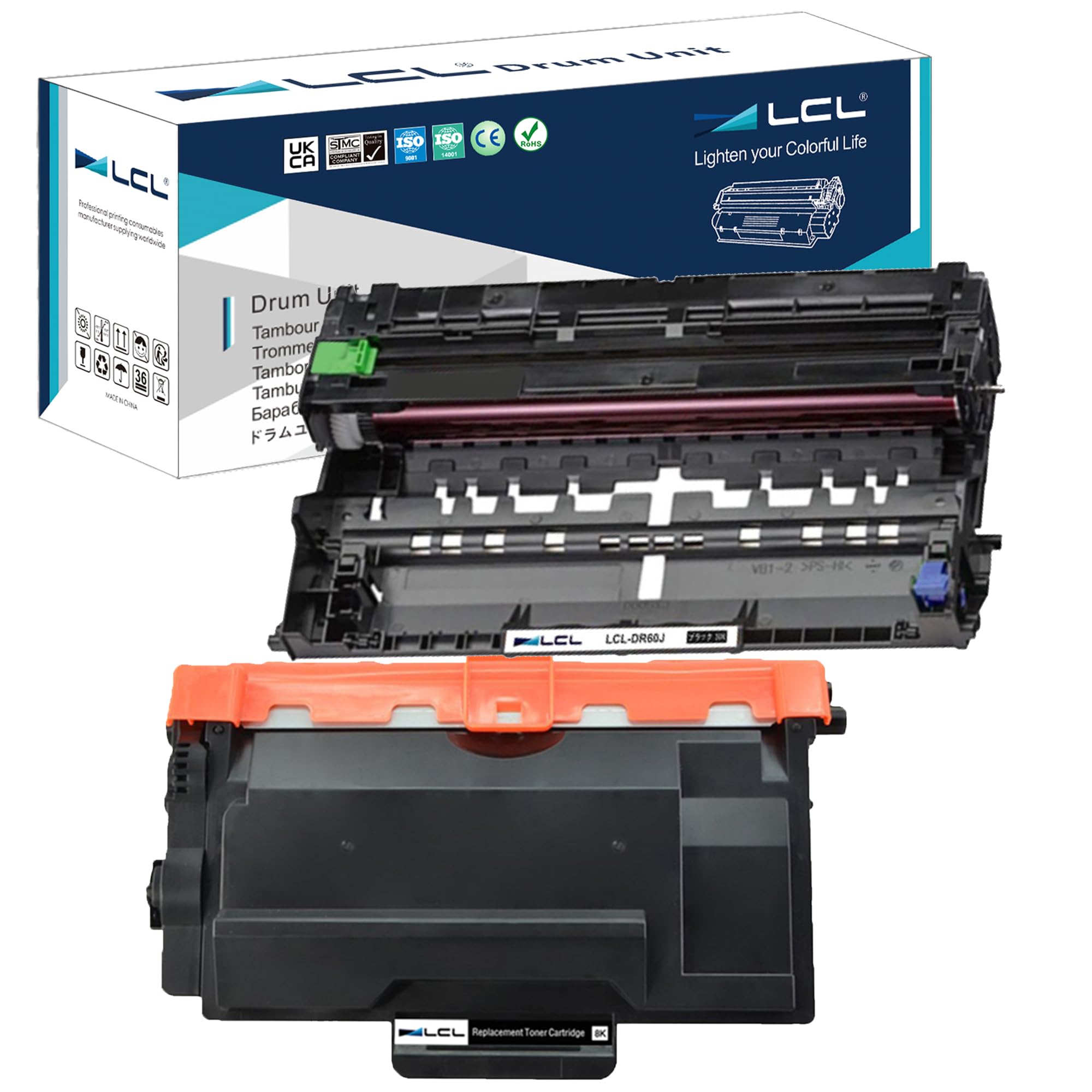 Amazon.co.jp: LCL Brother用 TN-62J TN-61J 8000枚（1パック ブラック 