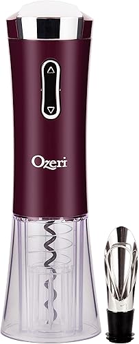 Miniatura 8 de Ozeri Abrevino eléctrico Nouveaux II con cortador de aluminio, vertedor de vino y tapón