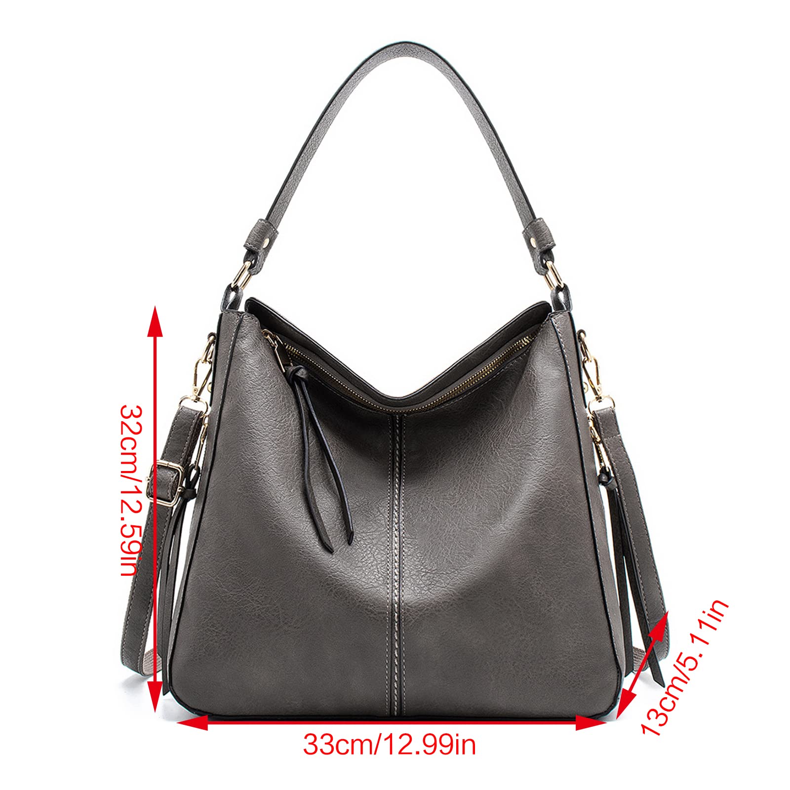 Bolso de hombro retro de piel sintética para mujeres y niñas, bolsos de mano de piel sintética para mujer