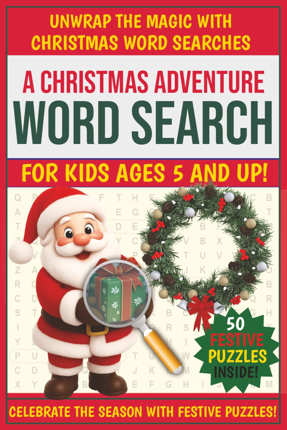 Christmas Word Search for Kids Ages 5–10: Fun and Easy Christmas Word Search Book for Kids, Classrooms, and Travel
