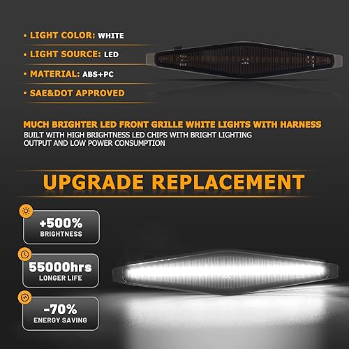 Miniatura 9 de Gempro Conjunto de luz LED para placa de matrícula, lámparas de parachoques trasero para 1996-2023 4Runner 2008-2022 Sequoia 6000K blanco, 2 unidades