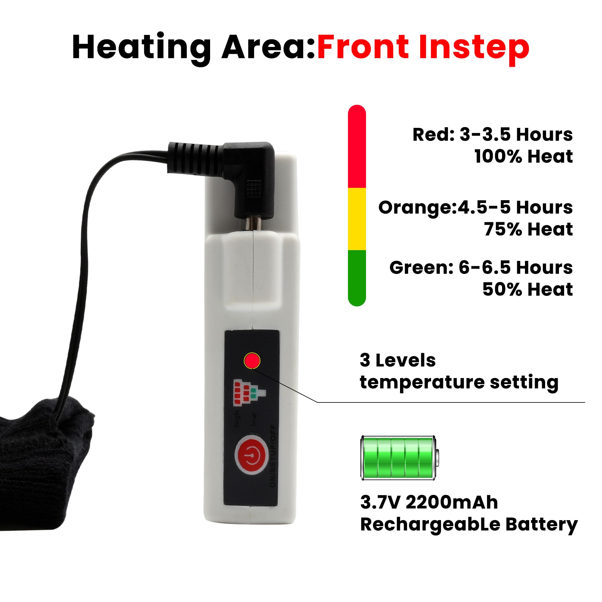 QILOVE Heated Socks for Men Women,3.7V 2200mAh Battery Powered Cold Weather Rechargeable Electric Socks,Warm Electric Socks Outdoor Riding Camping Hiking Motorcycle Skiing Warm Winter Socks