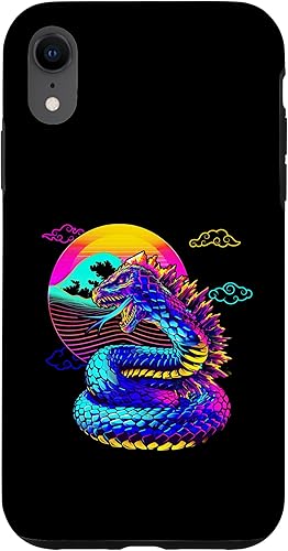Miniatura 9 de Funda para iPhone 7 Plus/8 Plus Cool Streetwear synthwave 80s 90s retro anime serpiente dragón