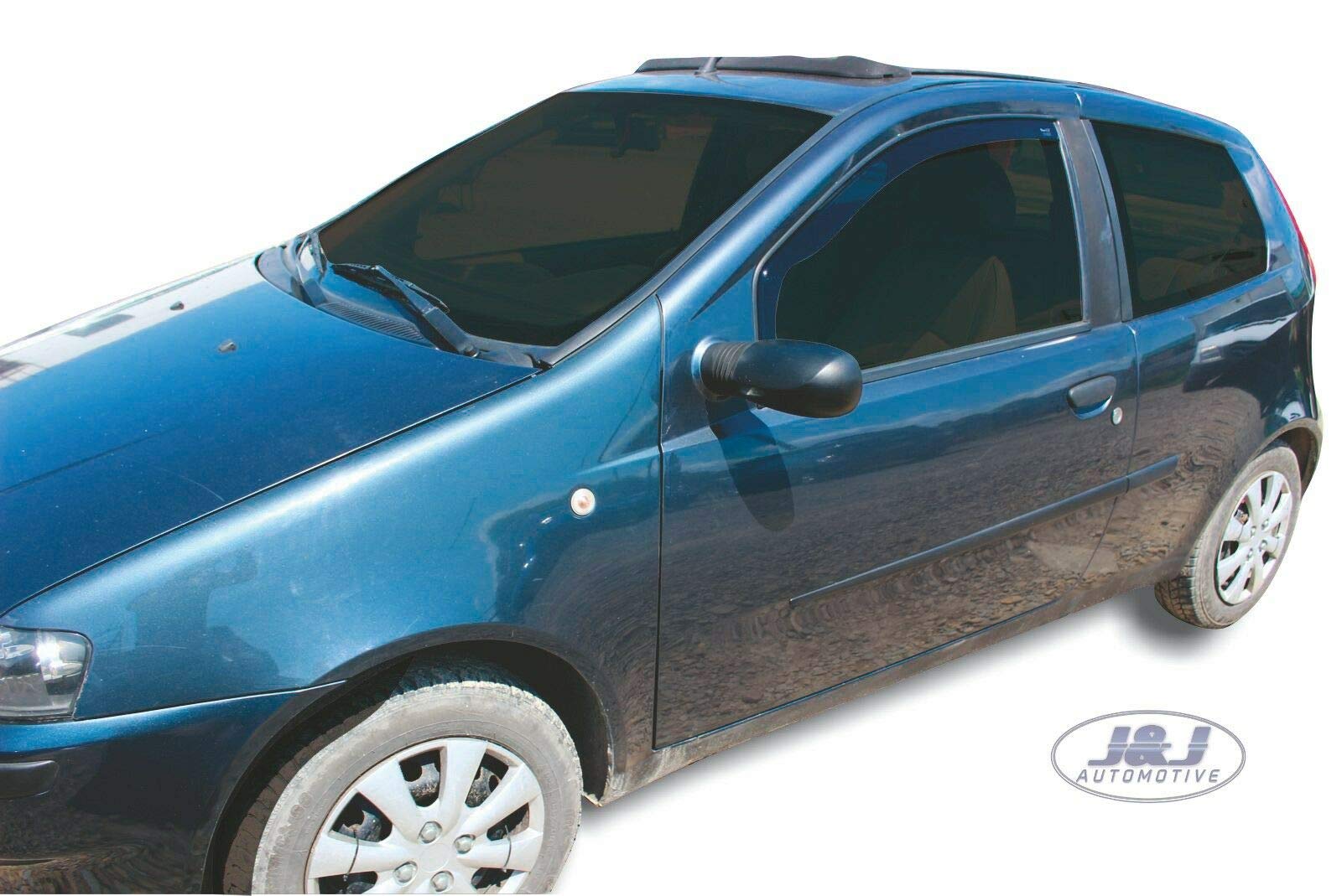 J&J AUTOMOTIVE Windabweiser FIAT Punto 2 3-Türer 1999-2011 2tlg Heko Getönt