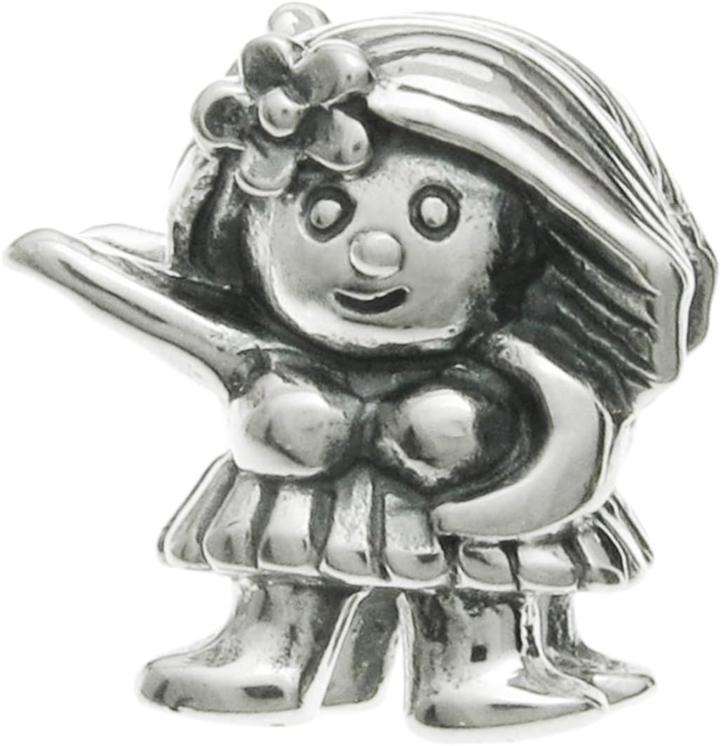 Dreambell925 Sterling Silver Hawaii Hula Dancer Girl Bead For European Charm Bracelet