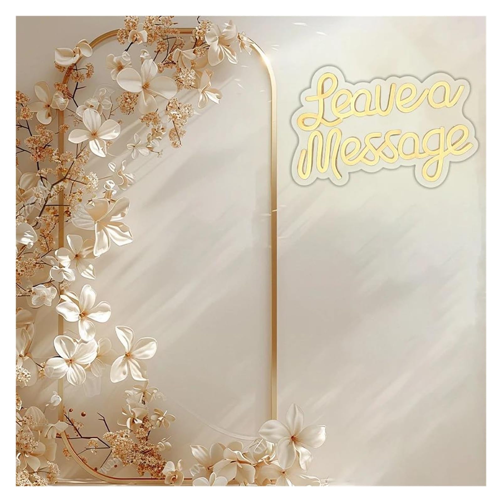 Decoración Lámparas Leave A Message Letrero De Neón Regulable Para Mesa De Escritorio De Negocios Recepción De Boda Bar De Bienvenida Tienda Mensajes Decoración 35cmx24cm