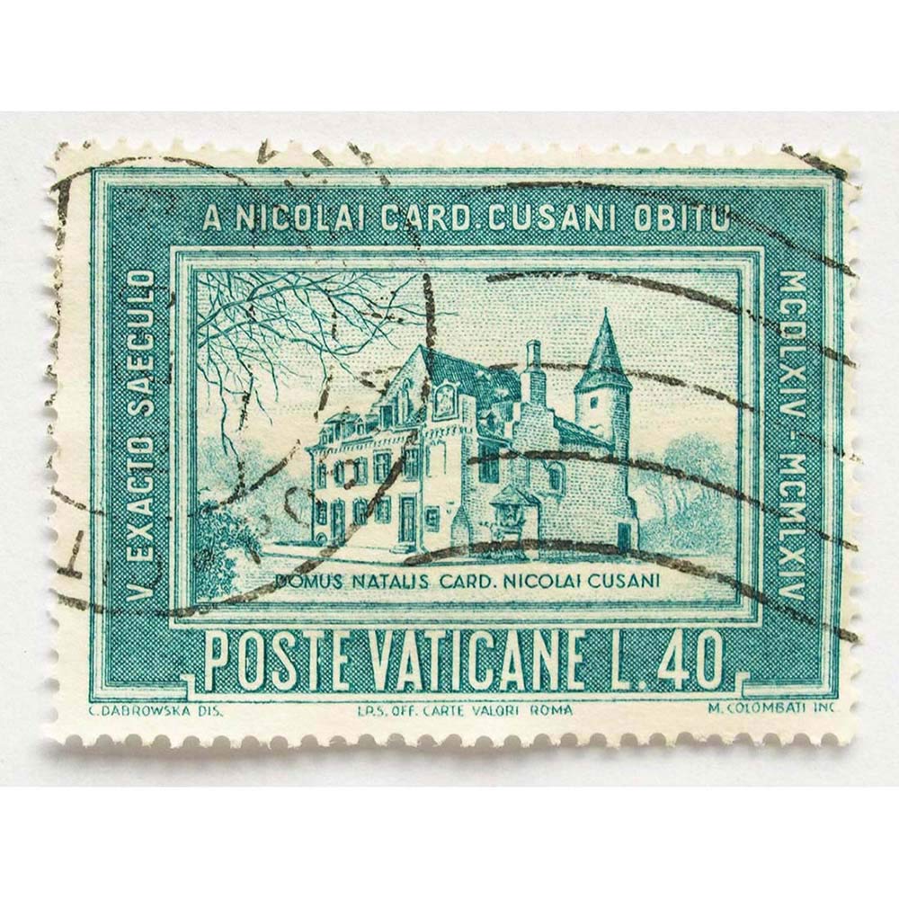 Wee Blue Coo Vatican City Postage Stamp Philately Art Print Poster Wall Decor 12X16 Inch
