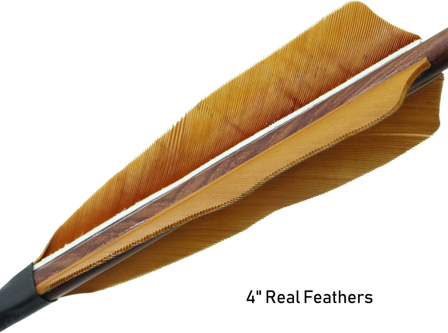 28 Inch/30 Inch Carbon Archery Arrows, 500 Spine with 4 Inch Turkey Feather Fletching, Removable Tips Hunting and Target Practice Arrows for Compound Bow and Recurve Bow, 12 Pcs