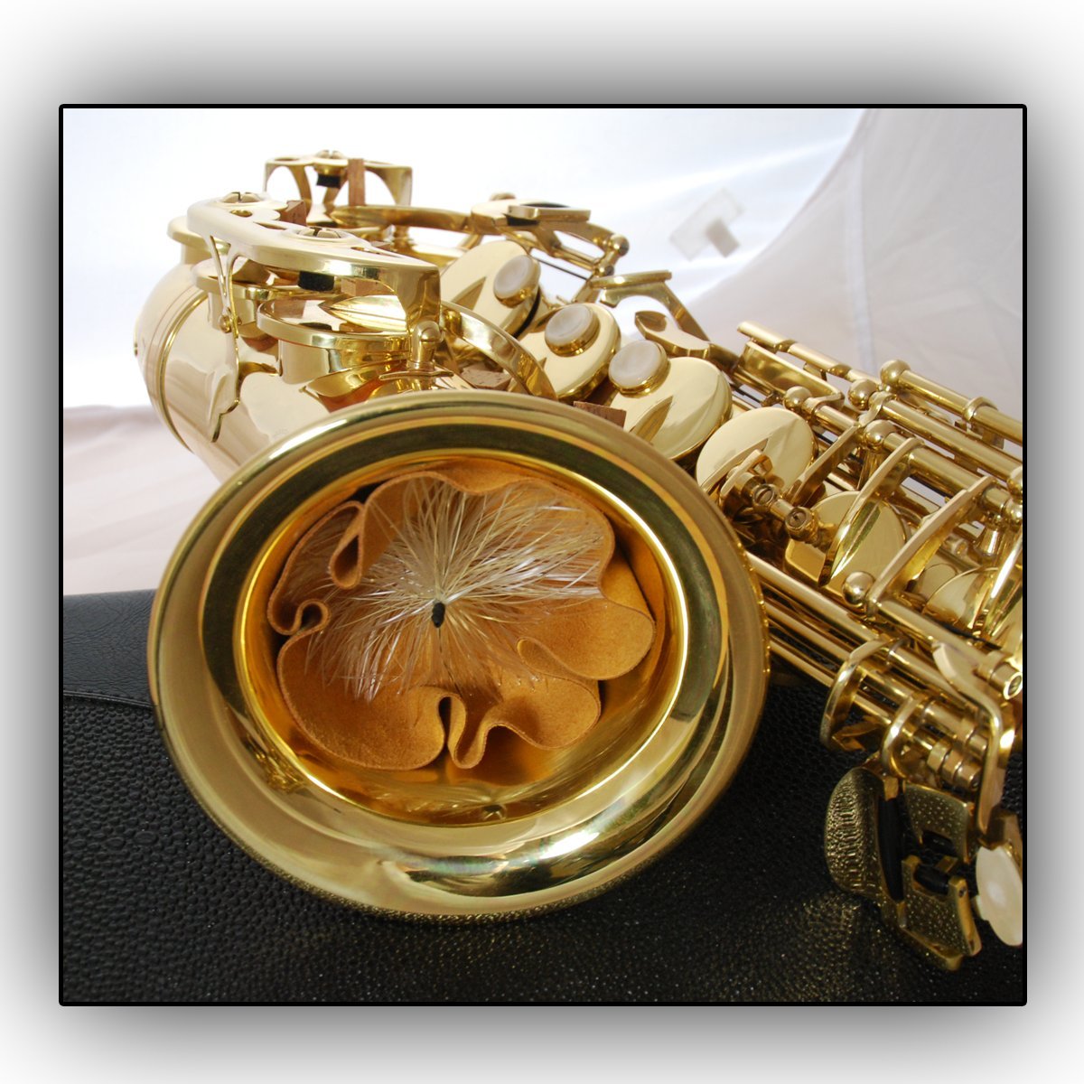 Scovolino Per Sassofono - In Pelle, Per Pulizia Collo Strumento, Lunghezza 50cm - Foto 12