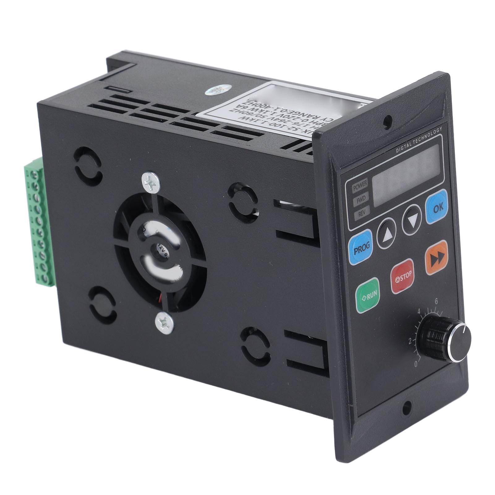 1,1kW Frequentieomvormer 1PH Naar 3PH - 176-264V In Tot 0-220V Uit, Koper Spoelen