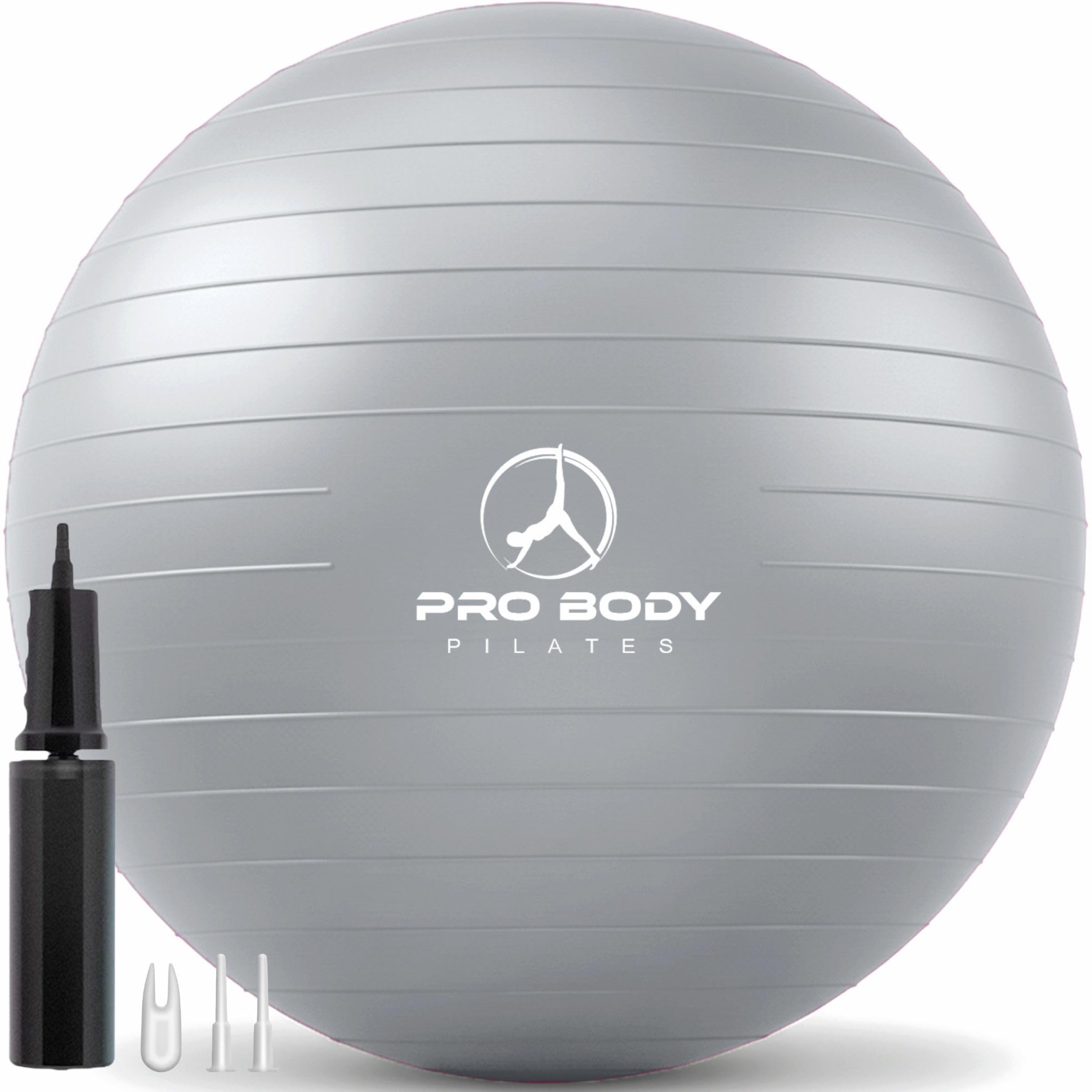 ProBody Pilates Exercise Ball - Multiple Sizes Gym Grade Balance Ball for Fitness, Yoga, Workout, Pregnancy & Physical Therapy
